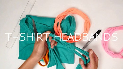 Easy as 1, 2, 3! Check out this DIY headband you can make from t-shirts to include in your shoebox gift. | Operation Christmas Child