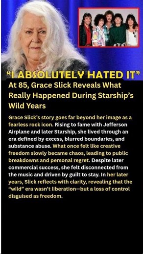 At 85, Grace Slick Reveals What Really Happened During Starship’s Wild Years #shorts