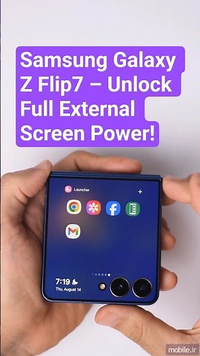 Samsung Galaxy Z Flip7 – Unlock Full External Screen Power! #samsung #galaxyzflip7