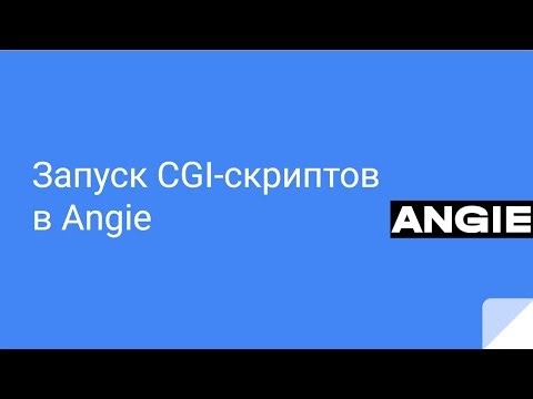 Running CGI scripts in Angie