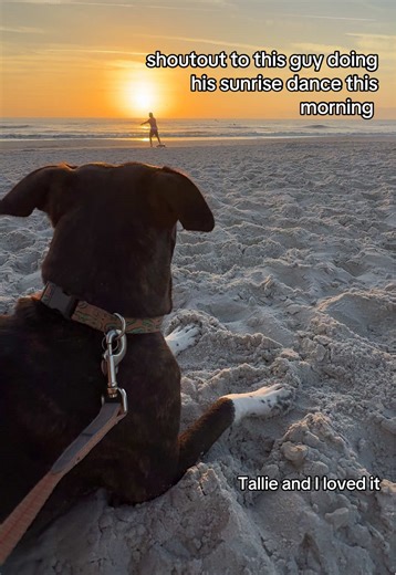 Sunrise and a show! #beach #sunrise #pitty | dancing