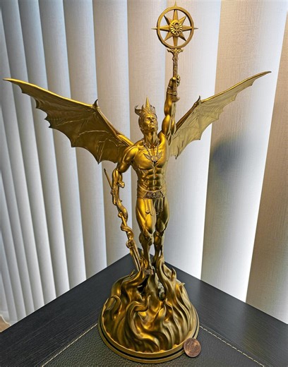 Statue of Lucifer Rising, the Morning Star (venus), the Light-bringer; A.k.a. the Fallen Angel, Satan, the Devil in Christian Theology. - Etsy