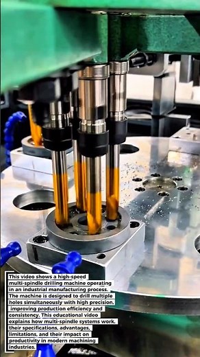 High-Speed Multi-Spindle Drilling Machine | Industrial CNC Manufacturing Process