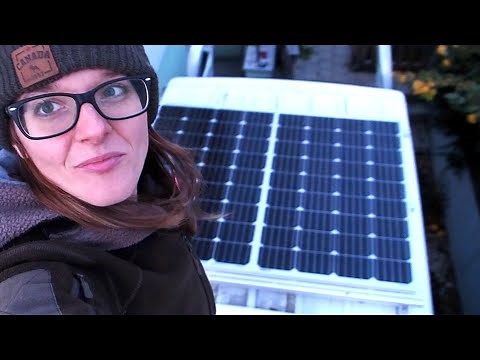 How to install SOLAR PANELS on a Roof of a Campervan