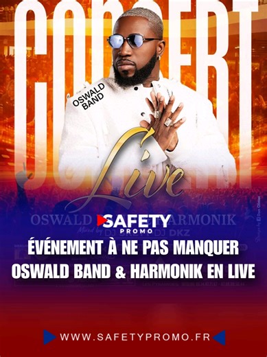 Le 18 avril 2026, venez passer une super soirée konpa ! Le Staff Lòt Jan Prod présente un concert avec deux grands groupes : Oswald Band et Harmonik. Une soirée musicale unique à ne pas rater pour tous les fans de konpa. Fnac : https://www.fnacspectacles.com/artist/oswald-band/ Bizouk : https://my.bizouk.com/oswald-band-harmonik Ticket Master : https://www.ticketmaster.fr/fr/manifestation/oswald-band-et-harmonik-concert-live-billet/idmanif/644454 #safetypromo #event
