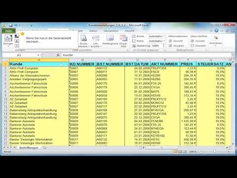Excel: Im Querformat drucken