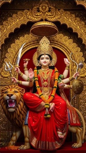 Sher Pe Sawar Hoke Sherawali Maa 🙏 | Powerful Mata Bhajan Shorts #SherawaliMaa #Navratristatus