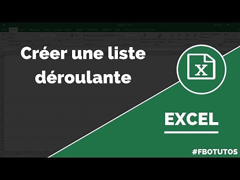 Comment créer une liste déroulante dans Excel ?