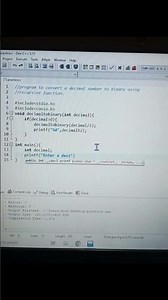 Program to convert a decimal number to binary using recursive function #program #foryou