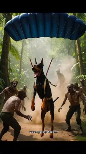 Doberman x Halloween Its AI generated so avoid Tail. | Linda Helsel