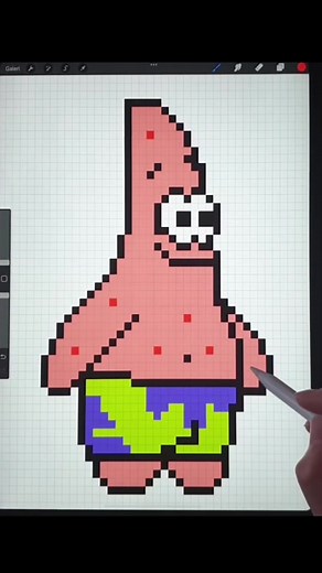 How to Draw Pixel Cute SpongeBob & Patrick | Pixel Art Tutorial