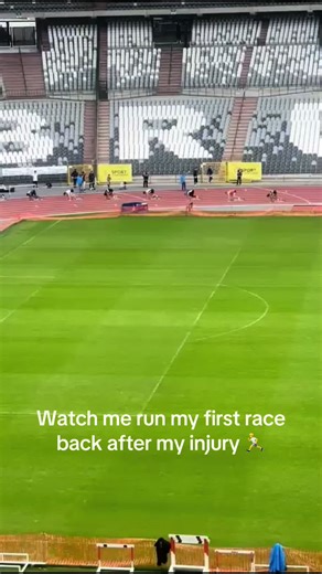 Injured. First race back. Fell out the blocks. Still here. ⚡ The story isn’t finished. #trackandfield #sprinter #comebackseason #roadtosub21 #athletejourney