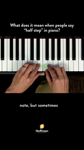 What does it mean when someone says "half step"?