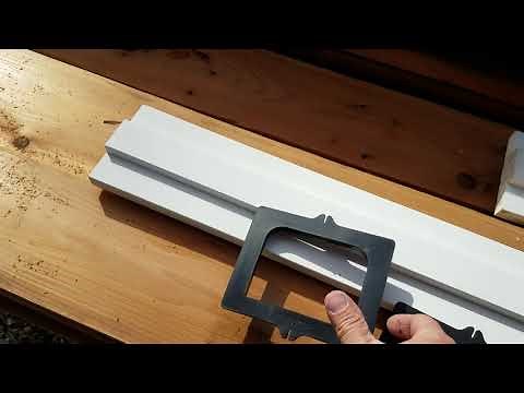 How to router out a door jamb hinges and install with Milescraft Hinge Mortise kit (part 1).