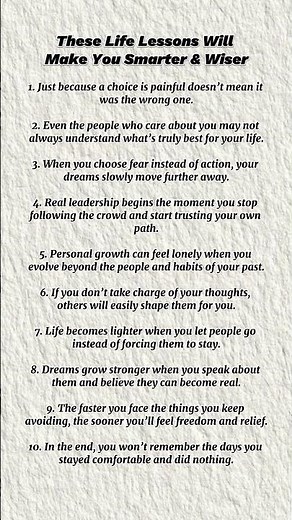 Powerful Life Lessons Everyone Should Learn Early