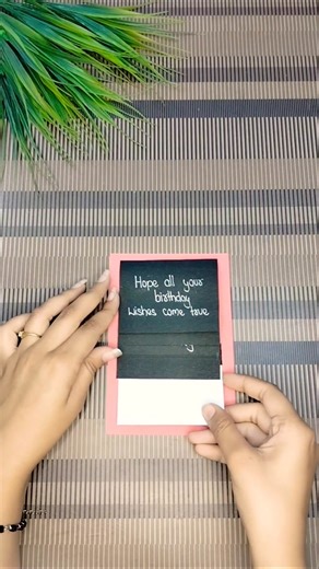 Diy birthday card|Waterfall card tutorial|Cute gift idea #diy #gift #cards #shorts #viral #craft