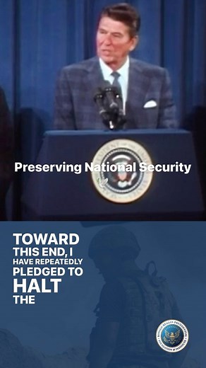 Embodying strength and peace, President #ronaldreagan reminds us that a robust #military is the cornerstone of lasting tranquility. “Peace through strength,” he echoed, a mantra we carry forward today. Watch the Full Speech Here >> https://youtu.be/4yvLAoe9Rx8?si=ZT5UM0SrTJUxRpS4 . . . . . . . #peacethroughstrength #nationalsecurity #leadership #americanhistory #usa #peace #patriotism #diplomacy | The Ronald Reagan Presidential Foundation and Institute
