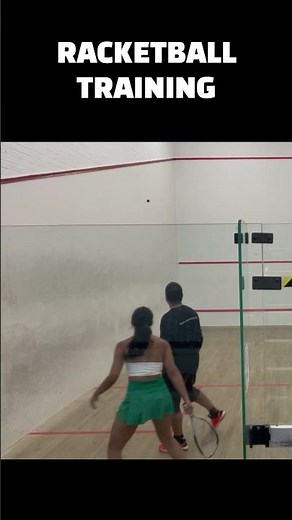 Racketball training and putting the yards in