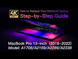 How to replace battery for MacBook Pro A1708(2016,2017) A2159(2019) A2289(2020) A2338(2020,2022)