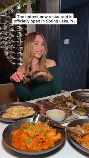 Jessica Alexandra | NJ Content Creator on Instagram: "The hottest new restaurant is officially open in Spring Lake, NJ! @olearestaurantnj 📍Olea Restaurant & Lounge (located inside The Shore Club Hotel) The restaurant is opened by the former Executive Chef of The Butcher’s Block, Chef Bud Carter. The space is beautiful! The dining room has 15-foot olive trees and a sophisticated yet cozy vibe. 📌Perfect for special occasions or elevated date nights 📌The dining room, lounge,