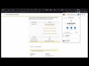 Wie geht das? Polygon Matic Netzwerk und custom Tokens in Metamask hinzufügen.