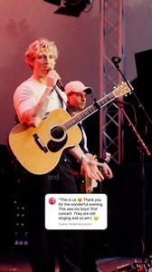 It’s always incredible for me to see you singing along to my songs. Your support means so much, and I am truly grateful. Thank you ❤️ | Christopher