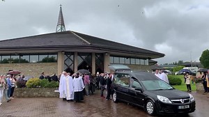The funeral took place today at the Church of the Irish Martyrs of the late Fr. Brian Quinn, PP. | Donegal News