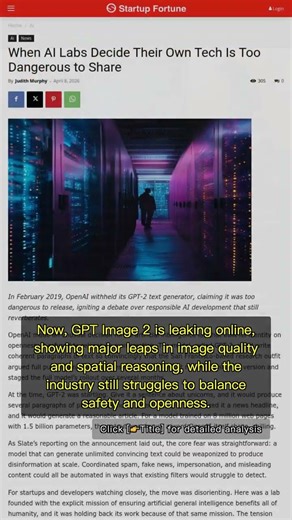 🧐👉 Why OpenAI Withheld GPT-2 and GPT Image 2 Is Already Leaking #QixNewsAI