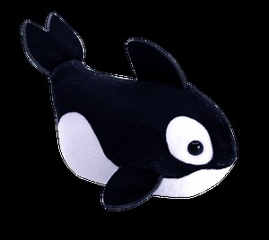 ZhuZhu Aquarium Motorized Fish Toy – Flip the Orca - No Water, No Mess, All Fun