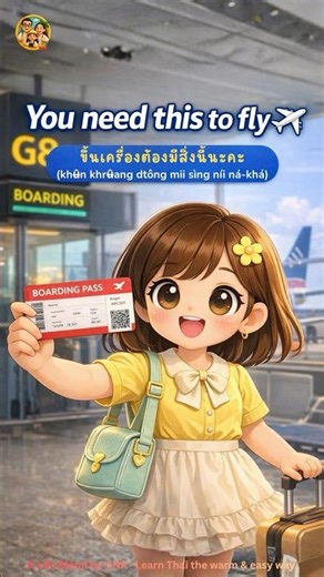 Don’t Lose This at the Airport! 🎟️ Thai Boarding Pass ✈️| K Life Blend by CNK #shorts