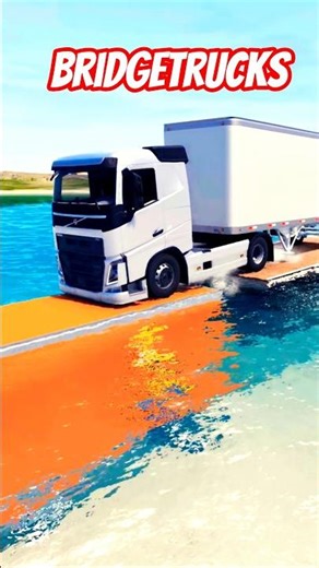 BeamNG.drive - BridgeTrucks 4 🚚🌉🚗🚚😂