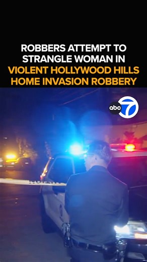 A violent escalation in a string of SoCal break-ins as home invasion robbers try to strangle a woman after breaking into her Hollywood Hills home. We're live from the scene with the woman's condition, and the search for the robbers. This morning at 6 from ABC7.