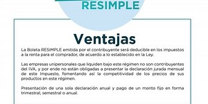 Resimple Impuesto a la Renta Empresarial IRE