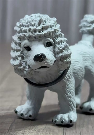 Schleich GSD Pup Customized into a Poodle