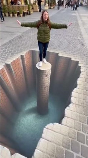 Reality or Illusion? Mind-Blowing 3D Street Art Compilation! 🎨🚶‍♂️ #funny #memes