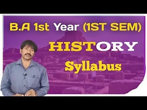 BA 1st year (1st sem) History syllabus