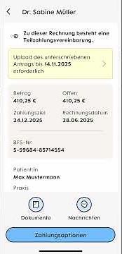 BFS-App - Weitere features