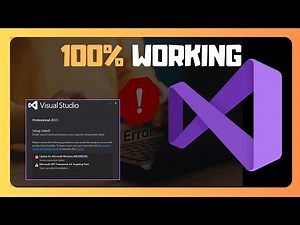 CAN'T INSTALL Visual Studio? Try These Fixes