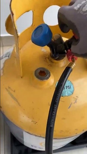 Refrigerant recovery machine and recovery cylinder | HVAC work