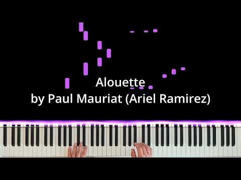 Alouette - Paul Mauriat (Ariel Ramirez) | Piano Visualizer | Artem Riabtsev