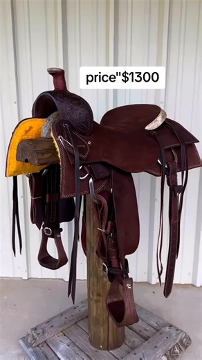 One of our favorites right now is this Saddle House Ranch Cutter. Available in a 16”. Ready to ship. #handmade #modelhorse #horse #spurs #viral