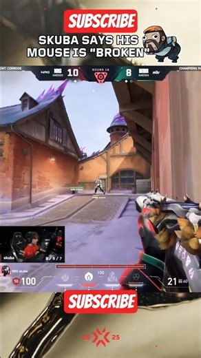 NRG Skuba Mouse is Broken in Valorant VCT🙄 🤣#valorant