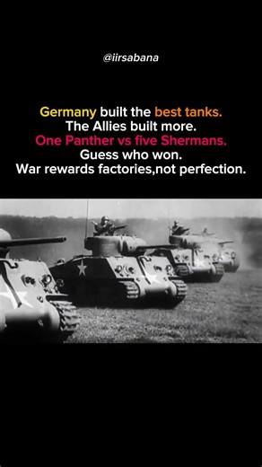 Germany Built Better Tanks. The Allies Built More | Why Factories Won WWII #shorts