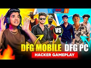 DFG MOBILE📱 VS DFG PC SQUAD💻| FIGHT🤬 GAMEPLAY | 0 - 7🔥| FREE FIRE IN TELUGU #dfg #freefire