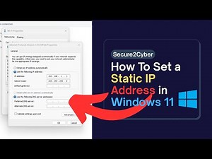 How To Set or Change a Static IP Address in Windows 10/11 | Secure 2 Cyber