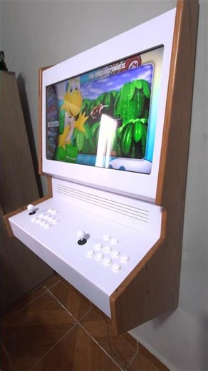 32" Wall-Mounted Bartop Arcade with Wood Sides