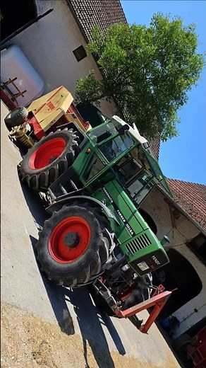 Neue Rundballenpresse Krone KR 160 im ersteinsatz🤙🏻#fendt #311lsa #krone #kr160 #rundballen #heu2025