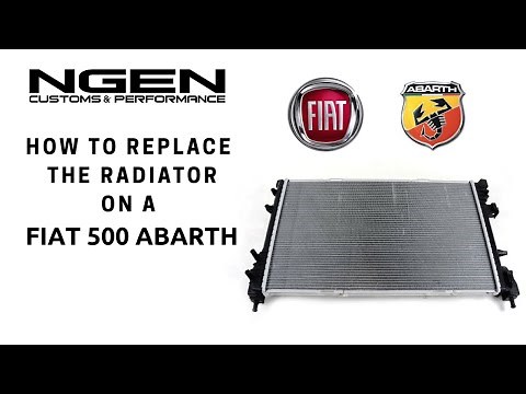 RADIATOR Replacement on a Fiat 500 Abarth - HOW TO!