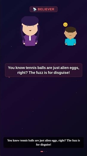 Nobody told me tennis balls were alien eggs!