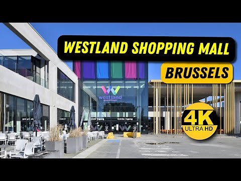 Walking Tour Westland Shopping Mall | Anderlecht | Brussels | Belgium | 4K